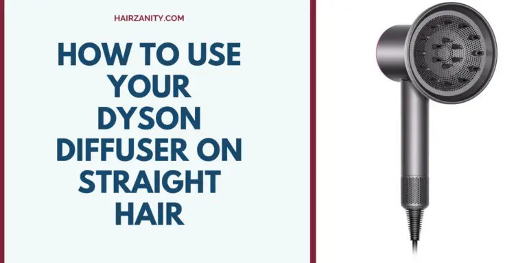 how to use dyson diffuser on straight hair